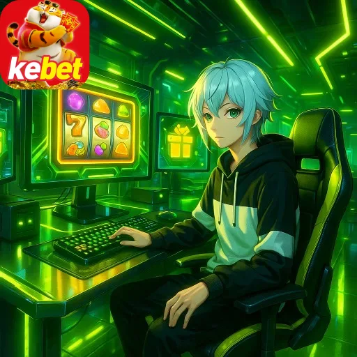 Visual apresentando slots populares da KEBET com jackpots progressivos e oportunidades de ganhos altos.